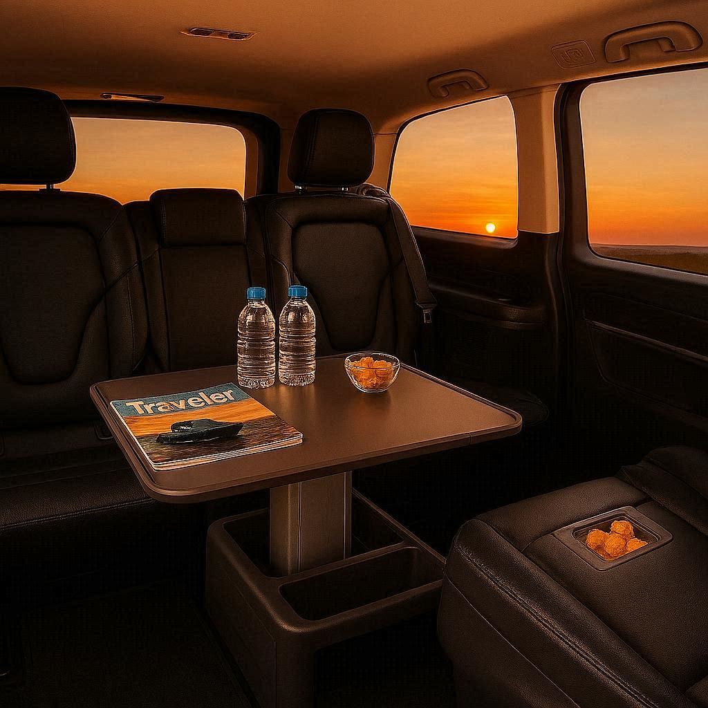 Mise à disposition chauffeur privé - intérieur véhicule premium